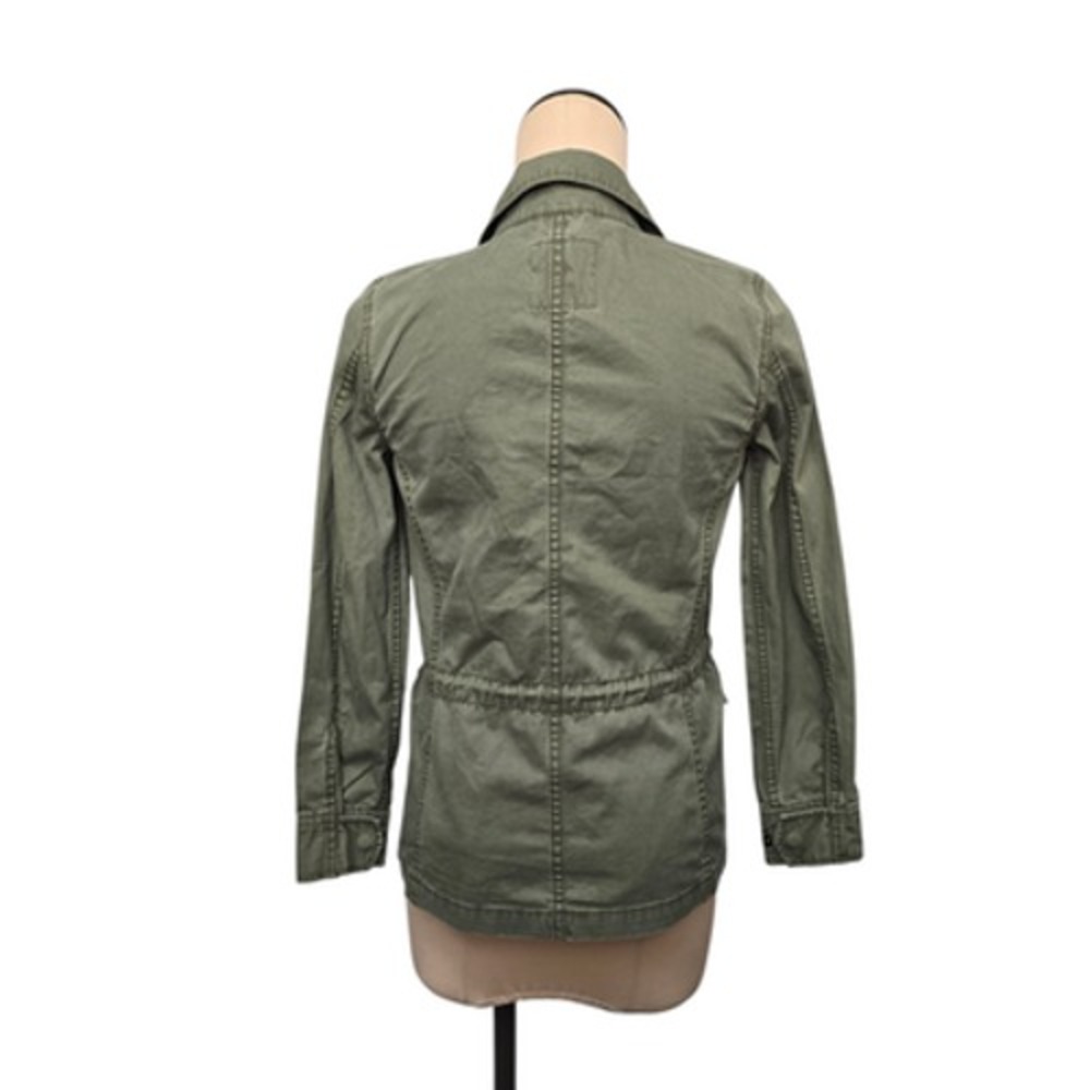 Madewell Jacket Womens XXS Olive Green Utility Field Military Anorak Zip Pockets - Picture 2 of 10